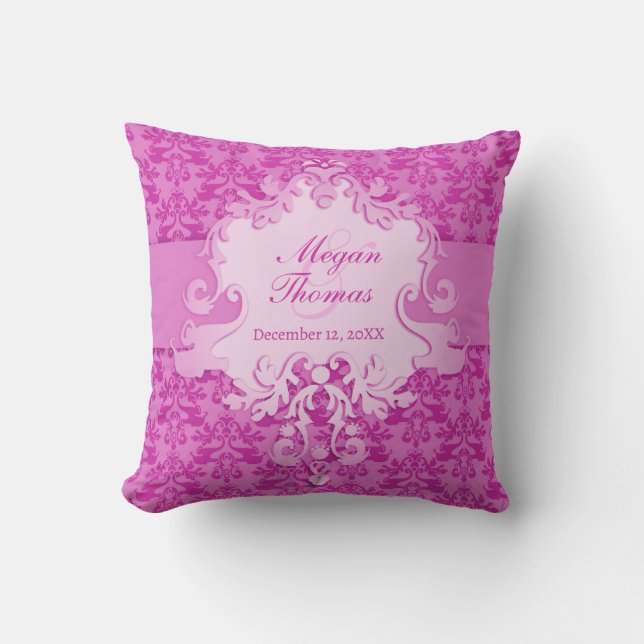 almohada conmemorativa del boda de la malva de Dam (Anverso)