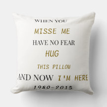 Almohada conmemorativa del hermano – Por siempre e