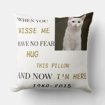 Almohada conmemorativa para gatos – Por siempre en
