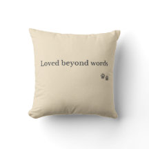 Almohada conmemorativa para mascotas – Amado más a