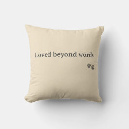 Almohada conmemorativa para mascotas – Amado más a