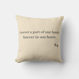 Almohada conmemorativa para mascotas – Familia par