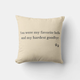 Almohada conmemorativa para mascotas – Mi saludo f