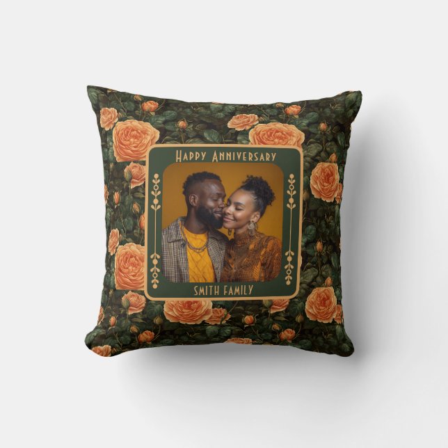 Almohada conmemorativa para parejas de moda 10º an (Anverso)