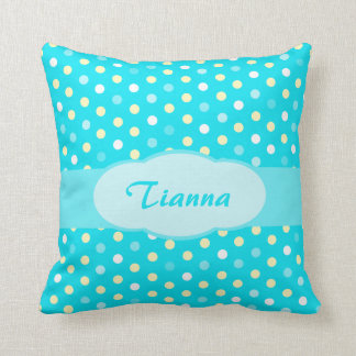 Almohada conocida del lunar de los chicas azules