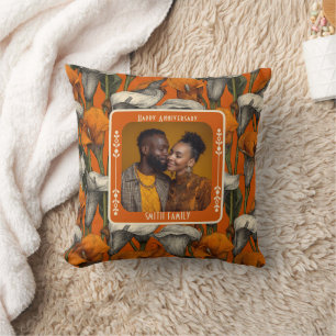 Almohada Contemporánea de Cumpleaños de 5 Años de 