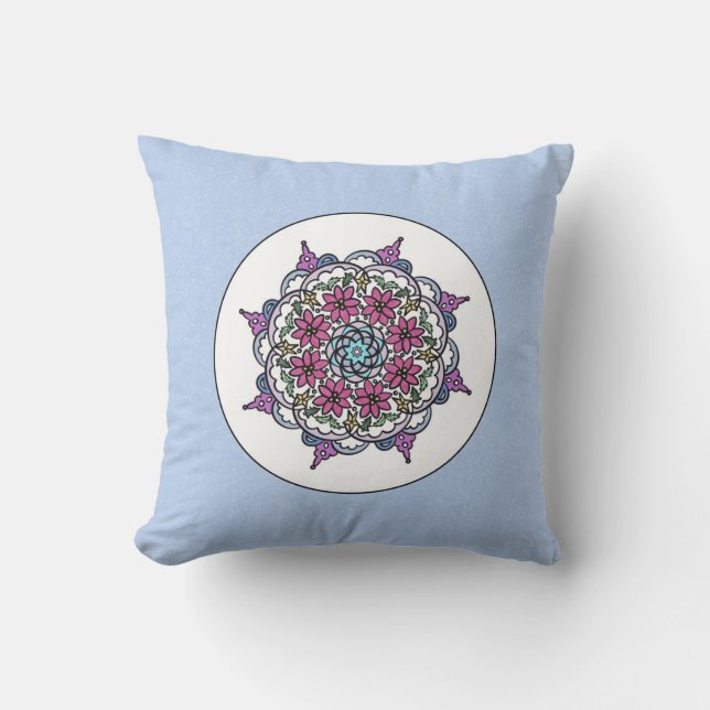Almohada Copo de Nieve de Invierno (Anverso)