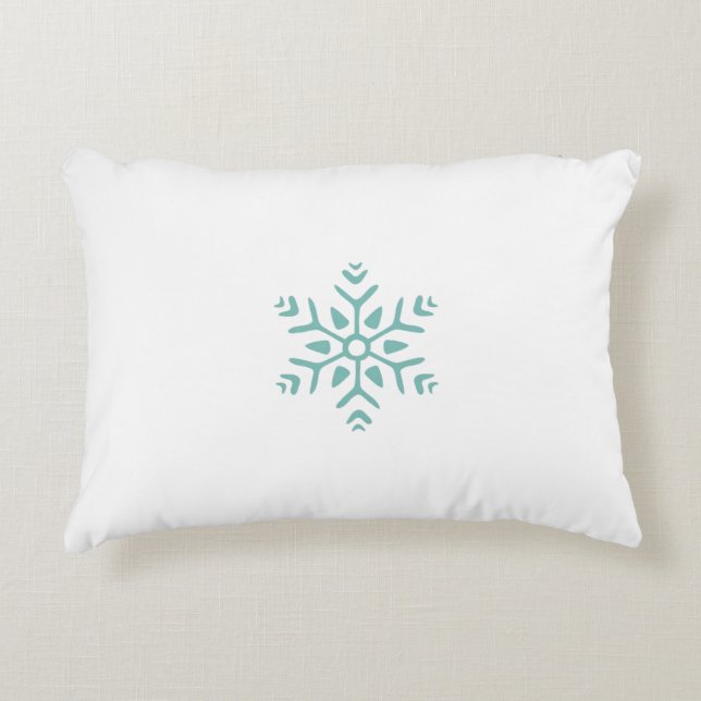 Almohada Copo de Nieve Reversible (Anverso)