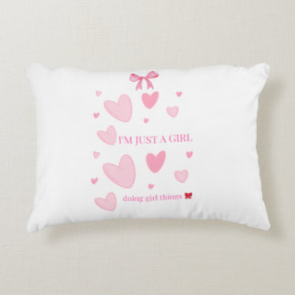Almohada Coqueta de Corazones Rosas — Haciendo Cos