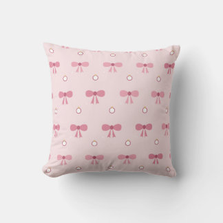 Almohada Coquette Rosa con Estampado de Navidad