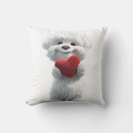 Almohada Corazón de Amor de Cachorro