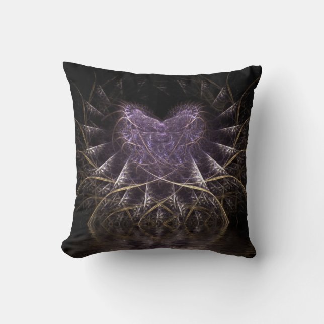Almohada Corazón Gótico Púrpura (Anverso)