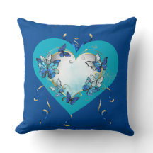 Almohada Corazón Mariposas Caprichosas