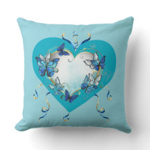 Almohada Corazón Mariposas Caprichosas