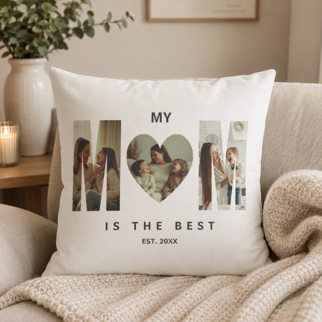 Almohada Corazón MOM con Foto Personalizada de Mod (Subido por el creador)