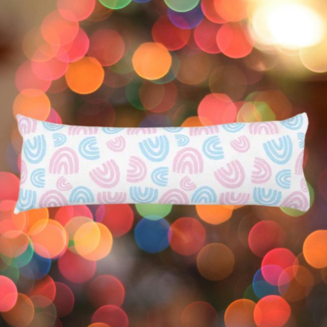 Almohada corporal arcoíris pastel Orgullo Trans (Subido por el creador)
