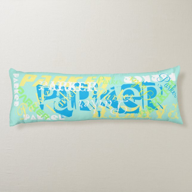 Almohada corporal cambio de nombre Colaje de nombr (Reverso)