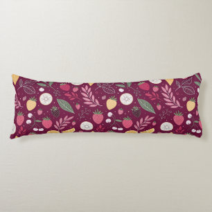 Almohada Corporal – Cojín Largo Patrón de Frutas C