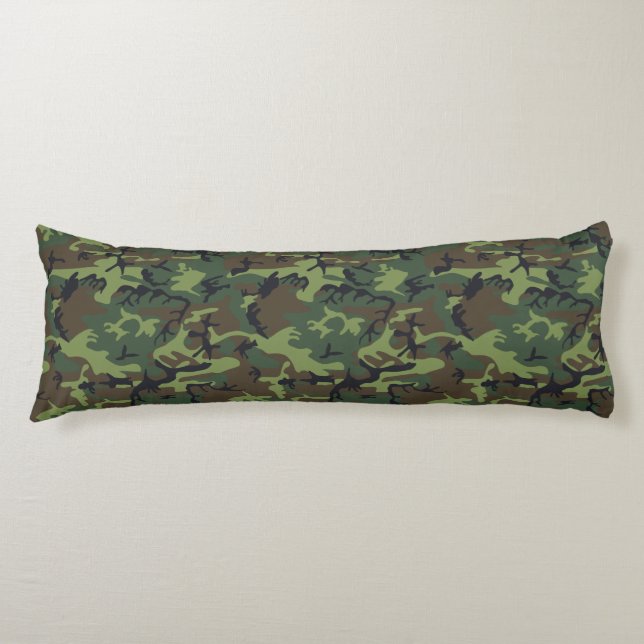 Almohada corporal cómoda con patrón militar de cam (Anverso)
