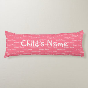 Almohada corporal con el nombre del niño en Melon 