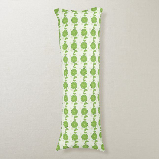 Almohada corporal con estampado de lima lindo (Frente vertical)