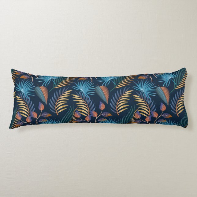 Almohada corporal con estampado de palmeras tropic (Anverso)