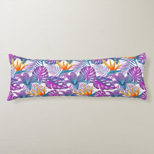 Almohada corporal con estampado de palmeras tropic