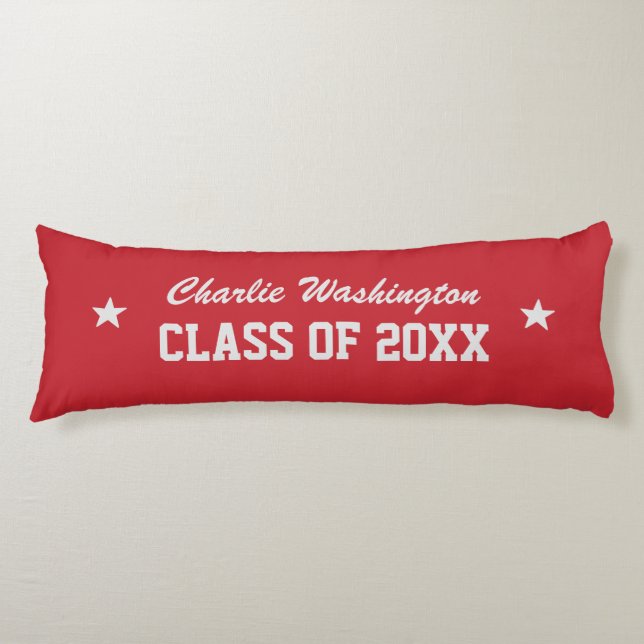 Almohada corporal con nombre personalizado de grad (Anverso)