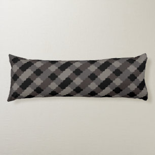 Almohada corporal con patrón de baldosas geométric