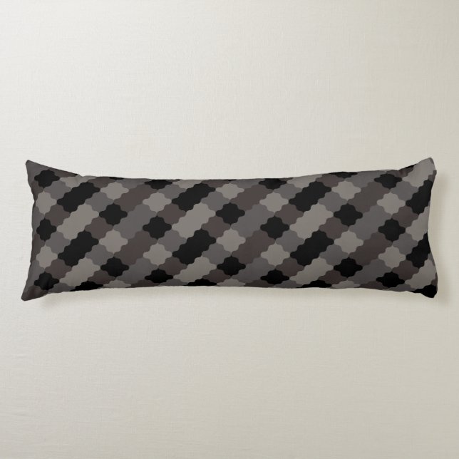Almohada corporal con patrón de baldosas geométric (Anverso)