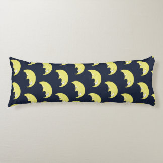 Almohada corporal con patrón de luna sonriente