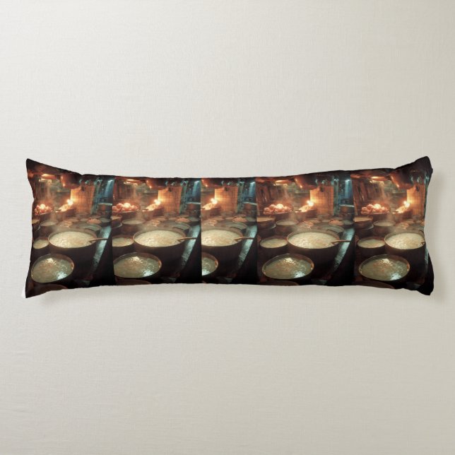 Almohada corporal Cozy Porridge Kitchen (Anverso)