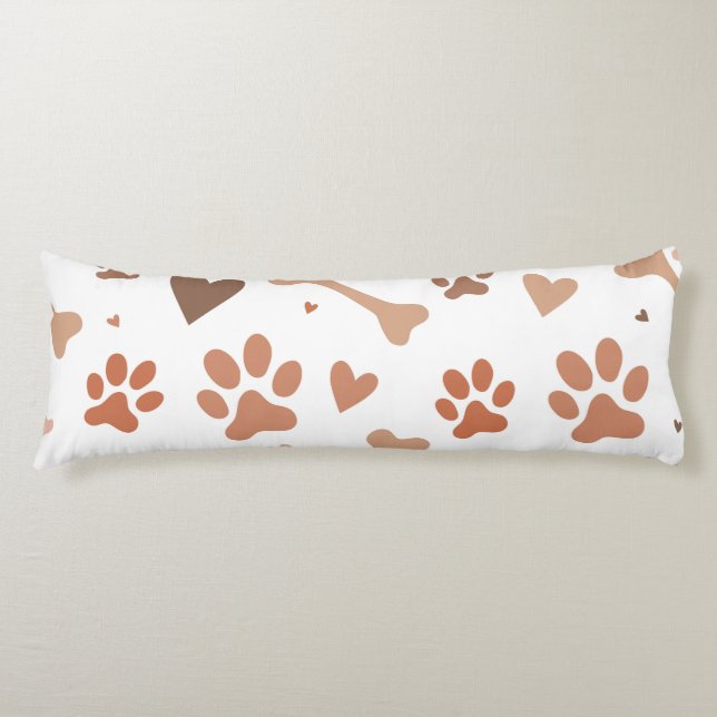 Almohada corporal de algodón de grado A con huella (Anverso)