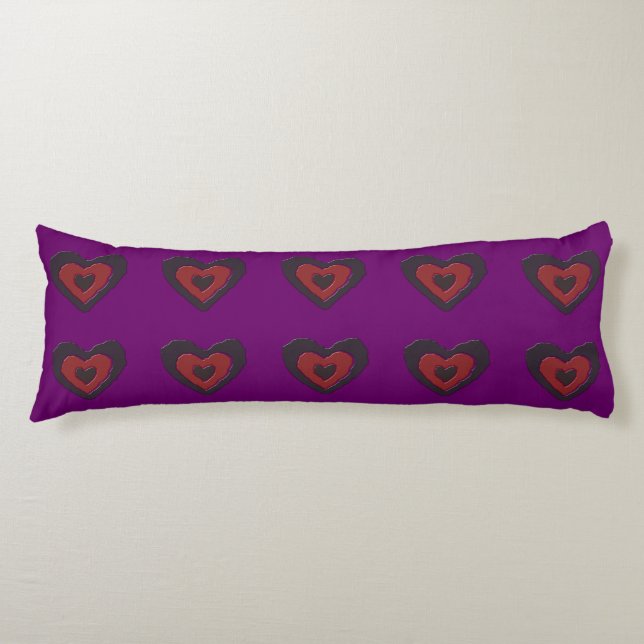 Almohada corporal de amor gótico derretido (Anverso)