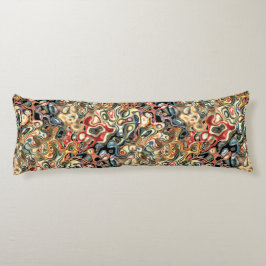 Almohada corporal de arte abstracto