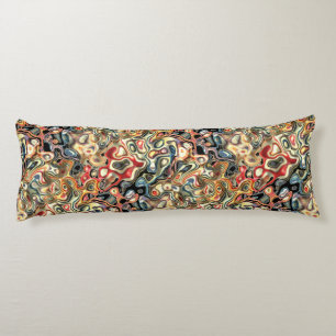 Almohada corporal de arte abstracto