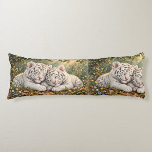 Almohada corporal de cachorros de tigre blanco lin