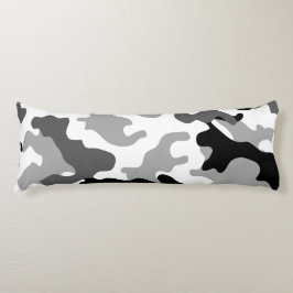 Almohada corporal de camuflaje gris genial