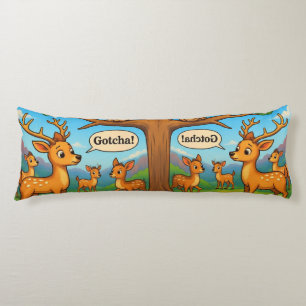 Almohada corporal de ciervo de dibujos animados li