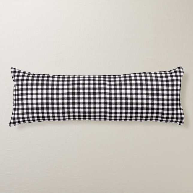 Almohada corporal de cuadros de búfalo (Anverso)
