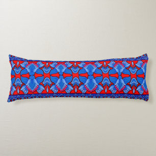 Almohada corporal de diseño digital colorido 3D vi