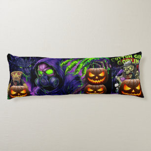 Almohada corporal de duende tóxico y Jack-O'-Lante