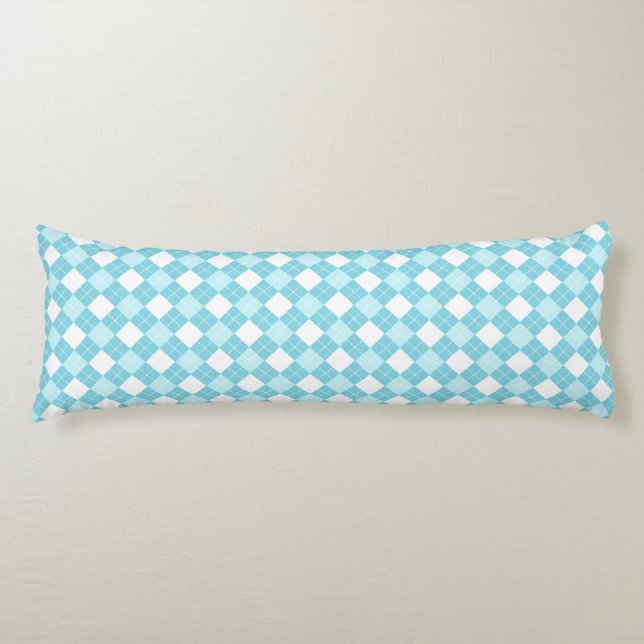 Almohada corporal de estampado de cuadros (Anverso)