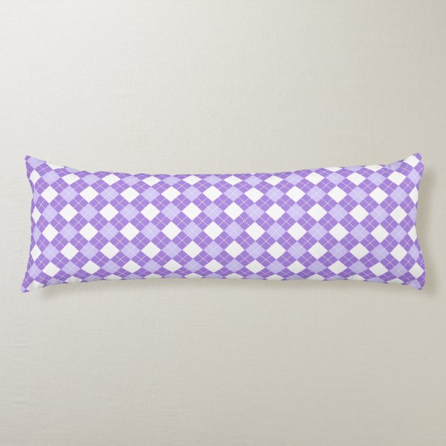 Almohada corporal de estampado de cuadros (Anverso)