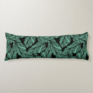 Almohada corporal de estampado tropical