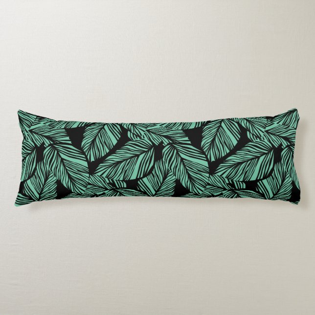 Almohada corporal de estampado tropical (Anverso)