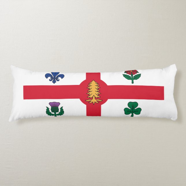 Almohada corporal de la bandera de Montreal, Quebe (Anverso)