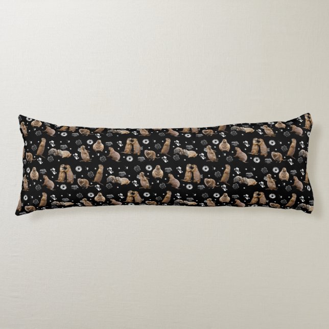 Almohada corporal de la fiesta del perro de la pra (Anverso)