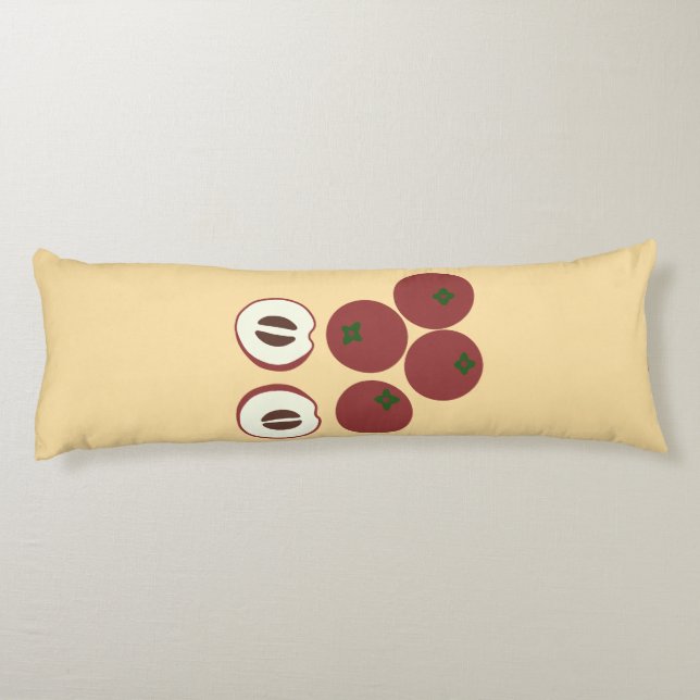 Almohada corporal de manzana de terciopelo (Reverso)