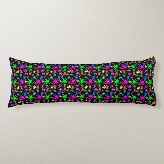 Almohada corporal de niños con salpicaduras de pin (Anverso)